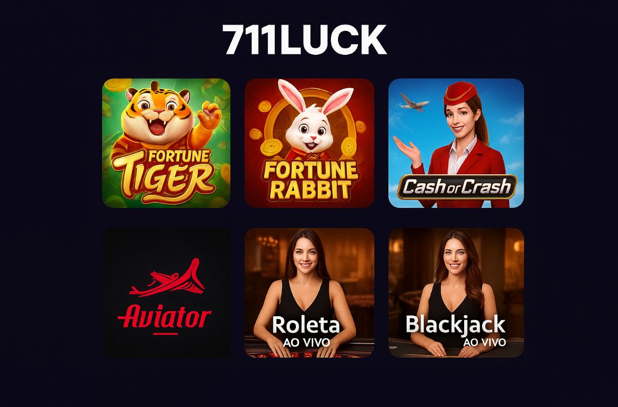 Os Jogos Mais Populares do Brasil em Uma Plataforma 711LUCK